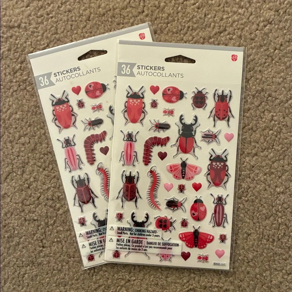Valentine's Day Party Supplies - 264 Stickers & 6 Squishy Stress Hearts